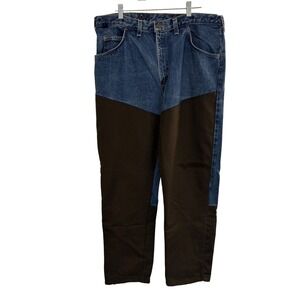 Wrangler Rugged Wear Upland Blue Jeans Mens 38 x 31 Brush Guard Field Pants
